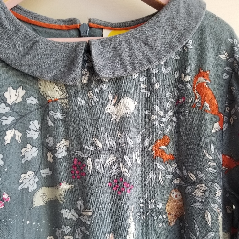 Mini Boden Woodland dress size 7 8